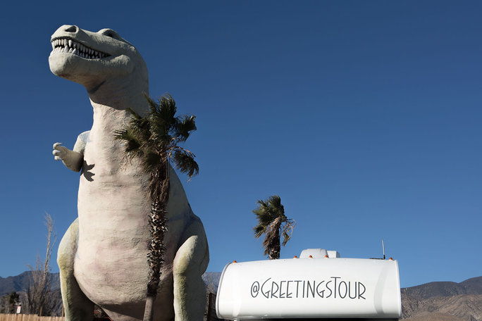 Cabazon Dinosaurs outside of Palm Springs, California 