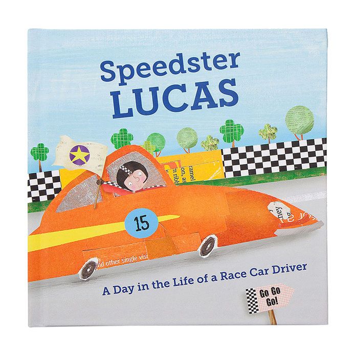 थोड़ा Boy's Personalized Speedster Book 