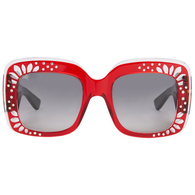 गुच्ची Oversized square-frame acetate sunglasses 