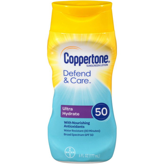Coppertone Defend & Care Ultra Hydrate Sunscreen Lotion SPF 50