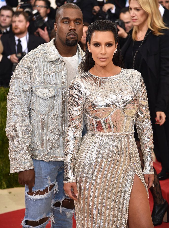 คิม Kardashian and Kanye West 