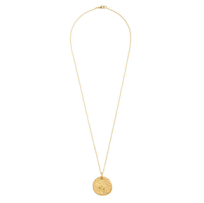  String diamond & yellow-gold necklace 