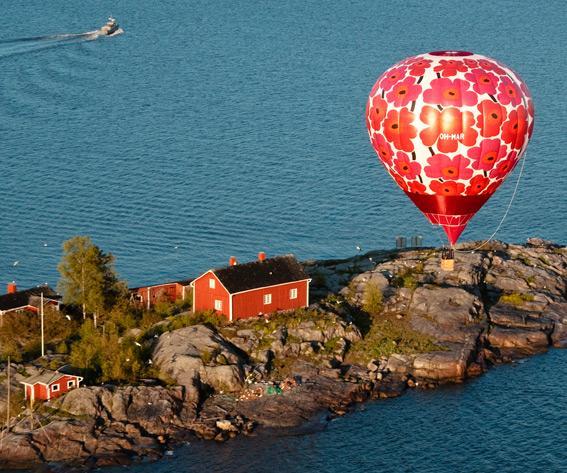 Marimekko Unikko print anniversary slideshow, Hot air balloon