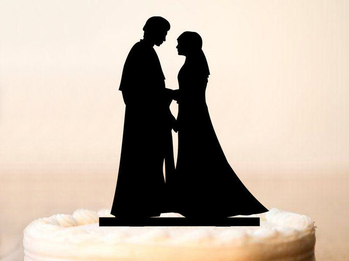 ए Fandom-Inspired Wedding Cake Topper... 