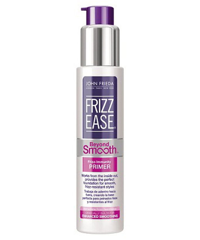 सेवा मेरे Banish Frizz Once And For All: John Frieda Frizz Ease Beyond Smooth Frizz Immunity Primer 