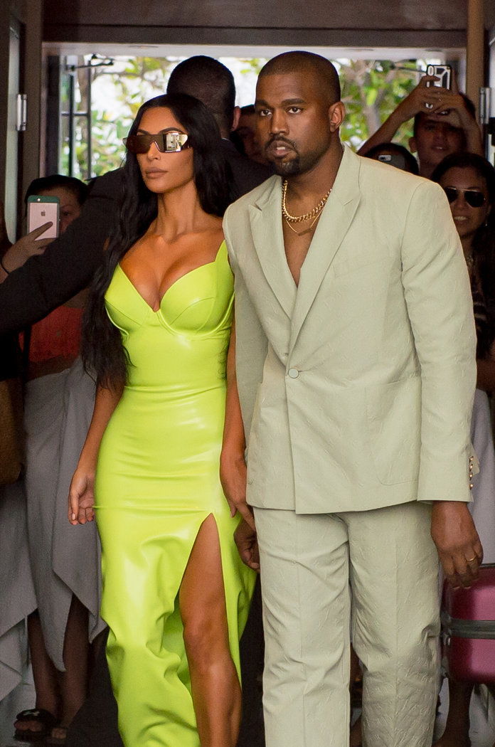 คิม Kardashian and Kanye West 