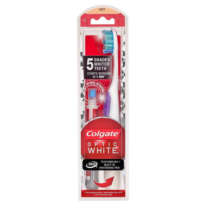 कोलगेट Optic White Toothbrush + Whitening Pen 