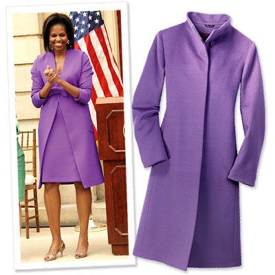 मिशेल Obama's Power Dressing - Long Coats - Michelle Obama Style