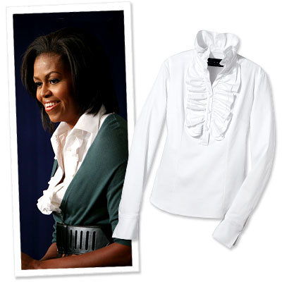 มิเชล Obama's Office Style - Azzedine Alaia - Kate Boggiano - White Shirts