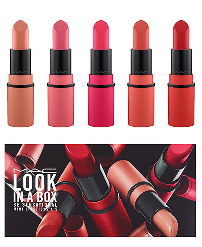 मैक Be Sensational Look in a Box Lipstick Set 