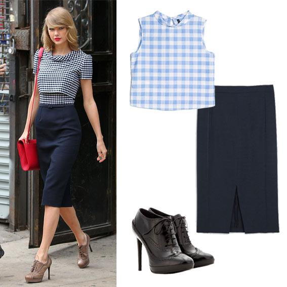 รองเท้าบูท and Skirts: Taylor Swift