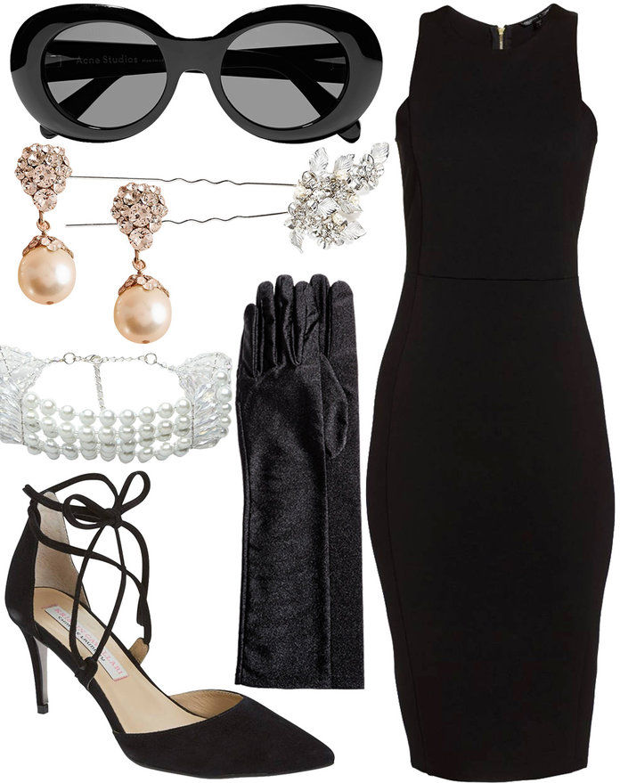 होल्ली Golightly Costume Outfit