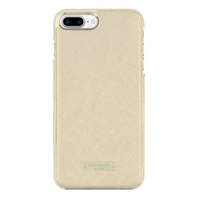 केट Spade New York Saffiano Gold Wrap Case for iPhone 7 Plus