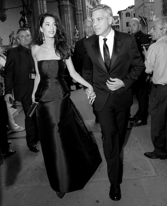 जॉर्ज Clooney and Amal