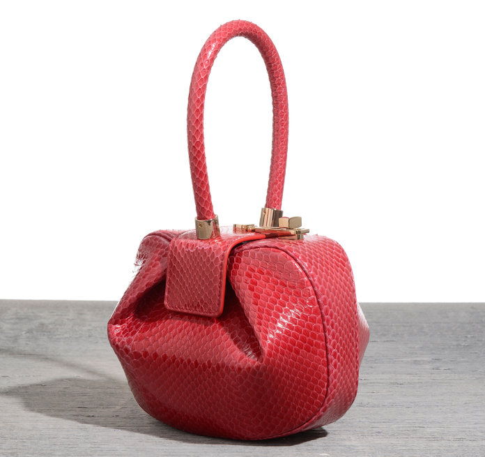 डेमी bag in red snake, $2,495; at Net-a-porter.com. 
