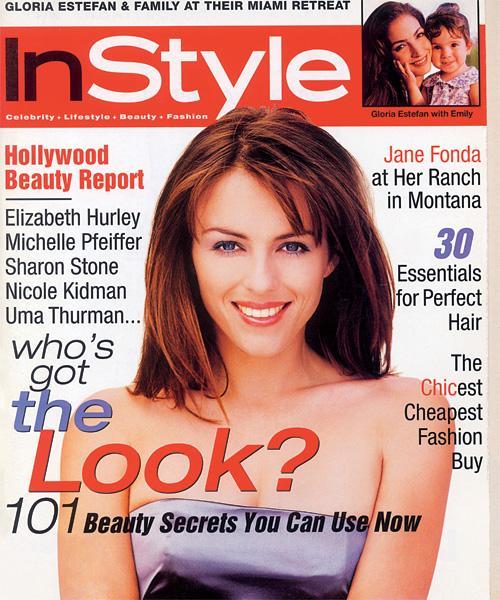 स्टाइल में Covers - October 1996, Elizabeth Hurley