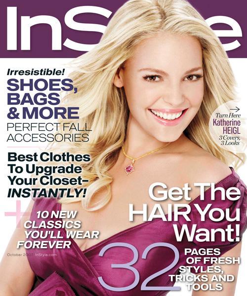 InStyle Covers - October 2007, Katherine Heigl