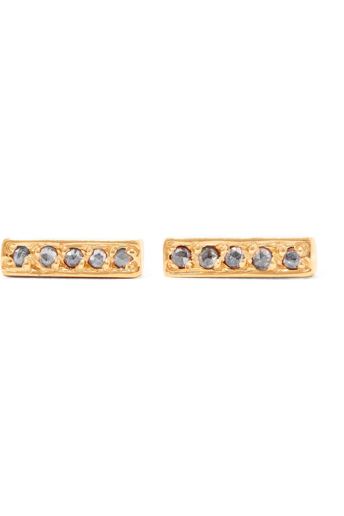 सोना चढ़ाया हुआ diamond earrings 