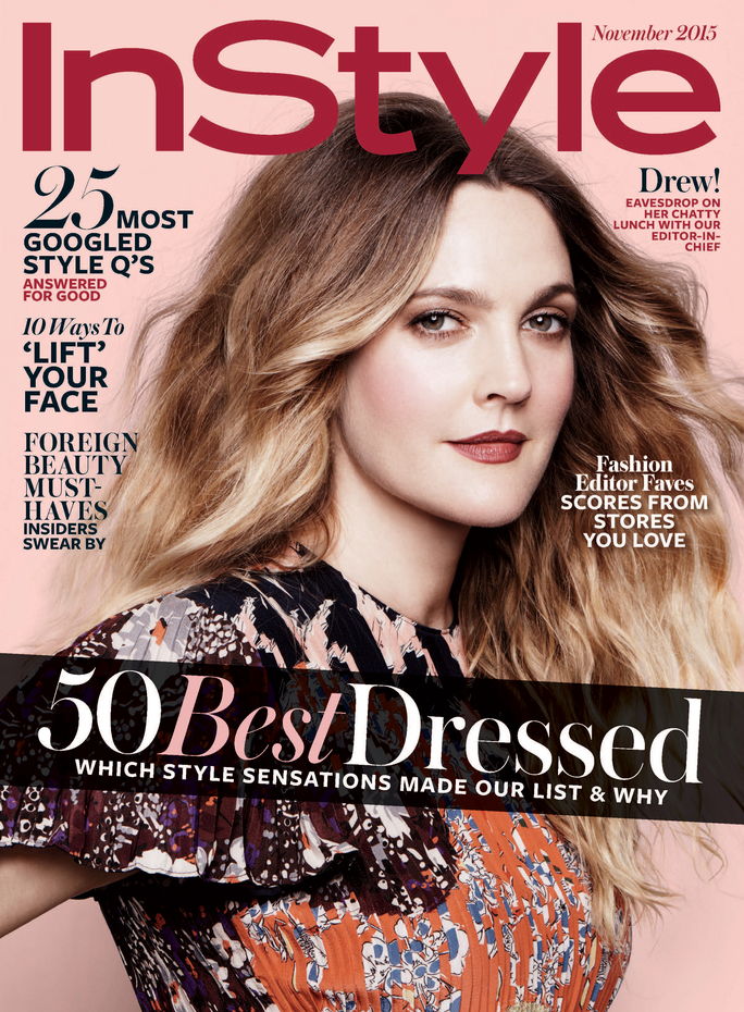 Drew Barrymore InStyle Cover