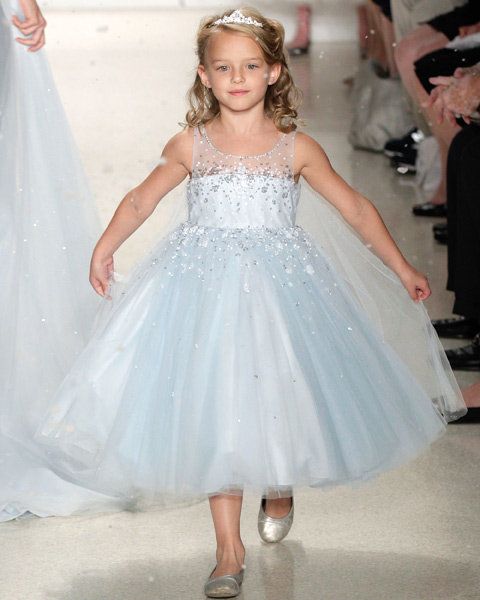 डिज्नी Elsa Frozen Wedding Dress Flower Girls
