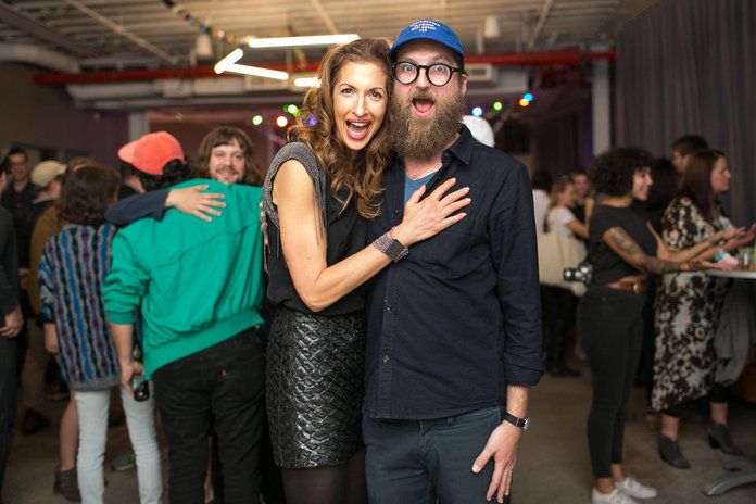 Alysia Reiner and Mike Perry 