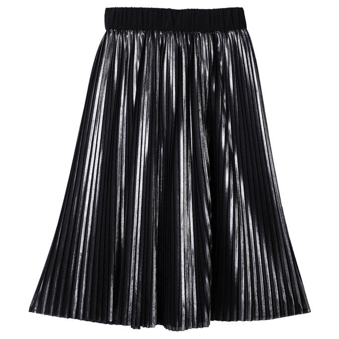 धातु का Pleated Skirt 