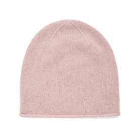 मटमैला pink cashmere beanie 