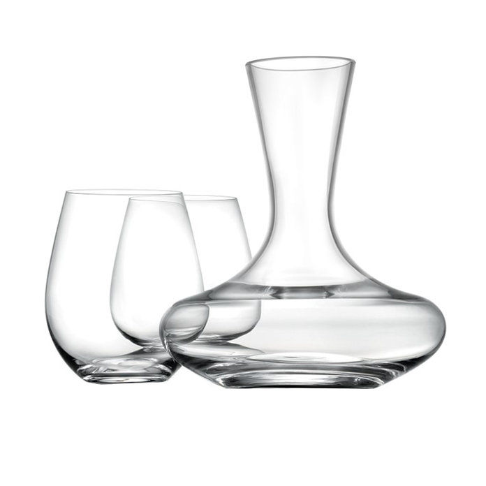 विलियम्स Sonoma Reserve Stemless Wine Glasses and Decanter Gift Set 