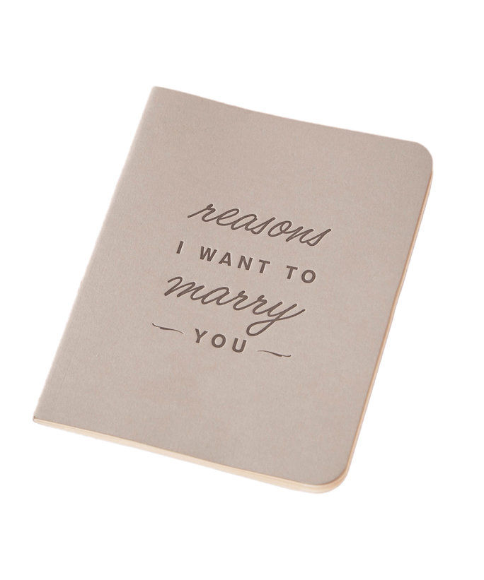BHLDN Reasons I Want to Marry You Journal