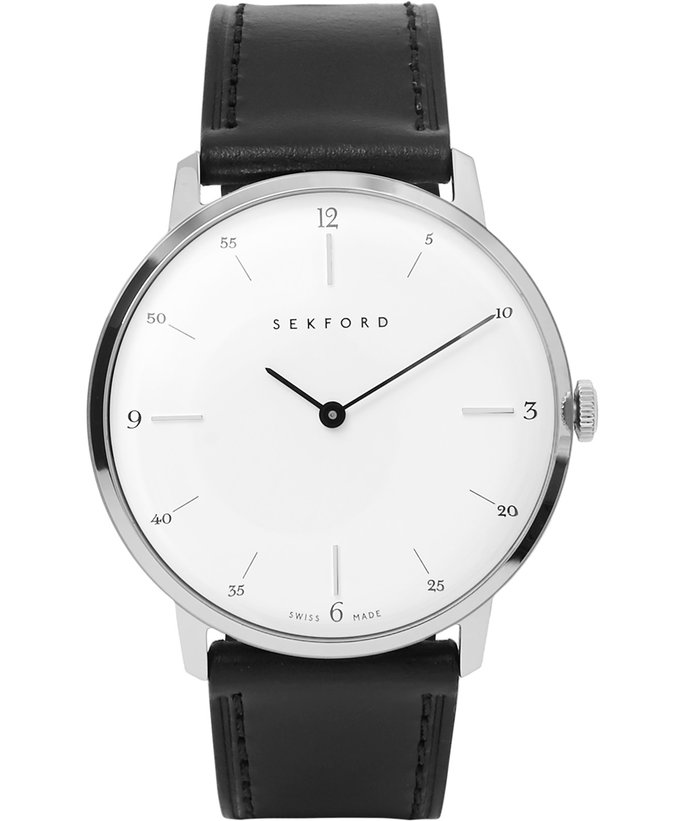 SEKFORD Type 1A Stainless Steel And Leather Watch