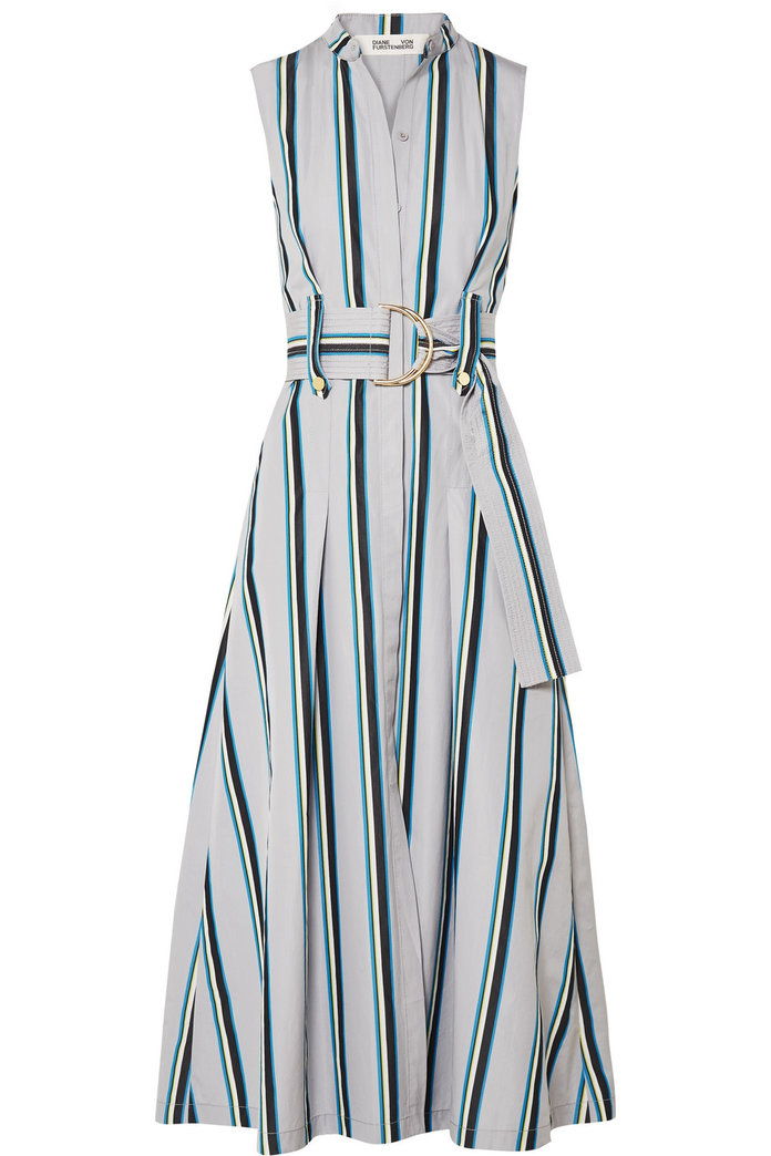 पेटीवाला striped cotton midi dress 