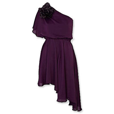 नदी Island purple one-shoulder dress