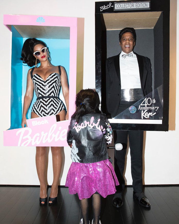बेयोंस, Jay Z, and Blue Ivy Carter as Barbie Dolls 