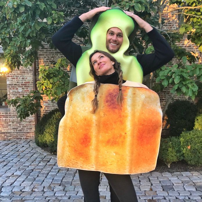 Gisele Bündchen and Tom Brady as avocado toast