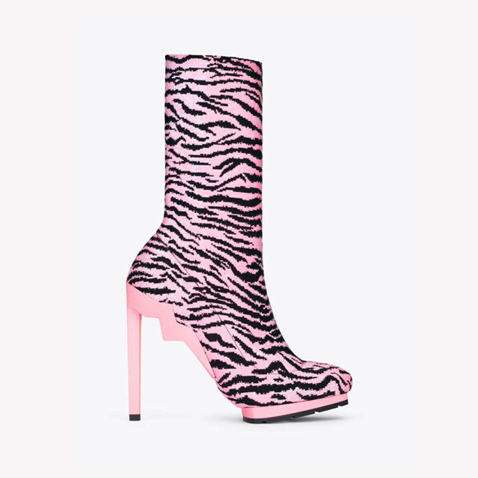 केंजो x H&M Tiger-Striped Ankle Boots 