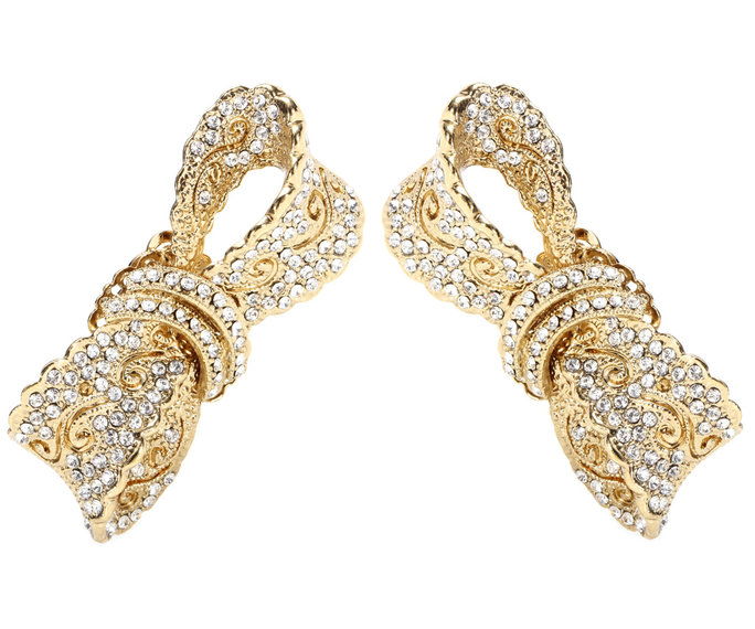 डोल्से & GABBANA Crystal-embellished clip-on earrings
