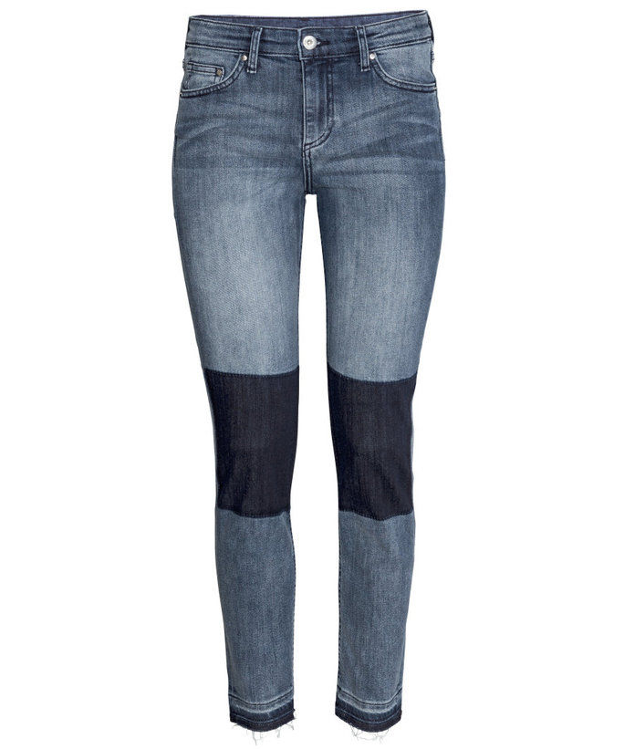 H & M Patched Knee Jeans 