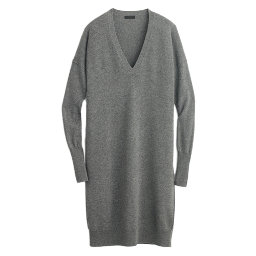 जे Crew Italian cashmere v-neck dress