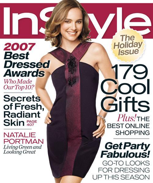 InStyle Covers - December 2007, Natalie Portman
