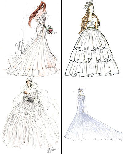 แฟชั่น Designers Sketch Kate Middleton's Wedding Dress - Poll