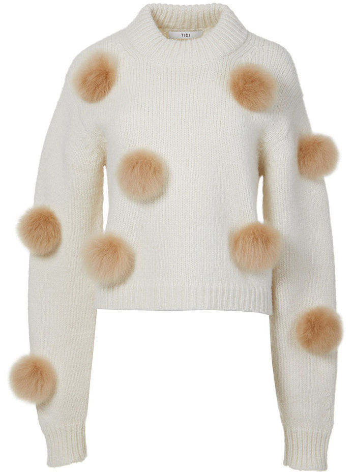 Tibi Pom-Pom Sweater 