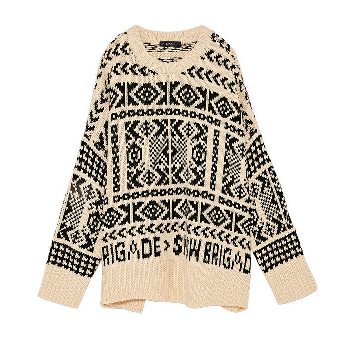 ज़रा Jacquard Sweater 