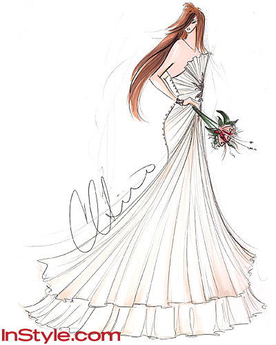 แฟชั่น Designers Sketch Kate Middleton's Wedding Dress - Christian Siriano