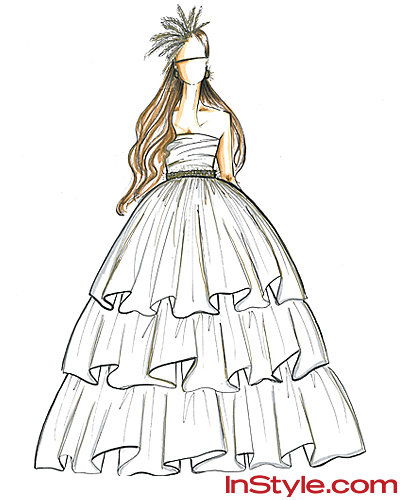 แฟชั่น Designers Sketch Kate Middleton's Wedding Dress - Shoshanna