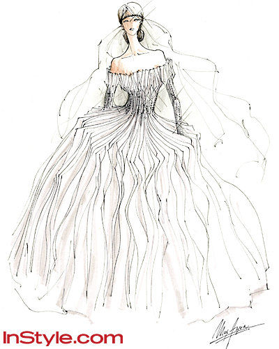 แฟชั่น Designers Sketch Kate Middleton's Wedding Dress - Max Azria