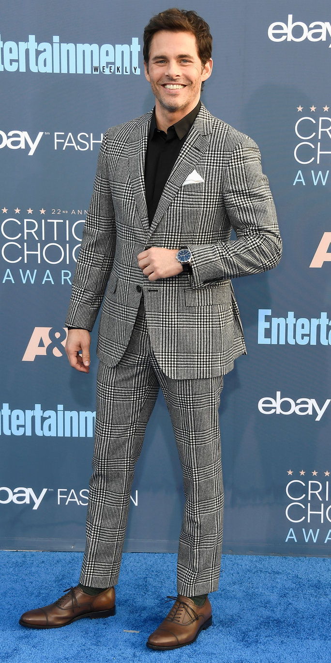 अभिनेता James Marsden attends The 22nd Annual Critics' Choice Awards at Barker Hangar on December 11, 2016 in Santa Monica, California. 