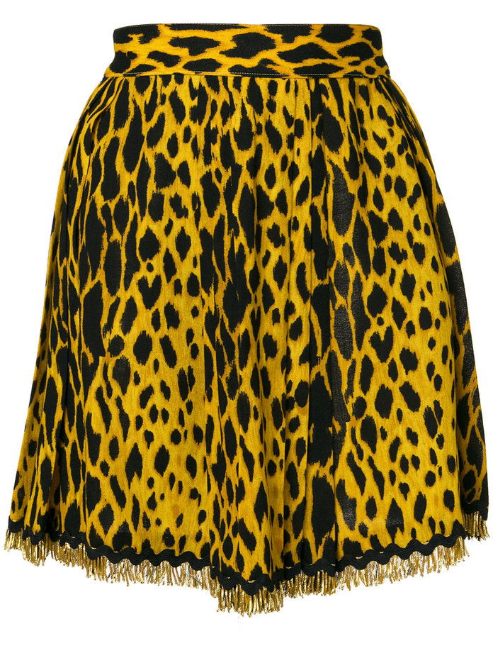 เวอร์ซาเช่ Vintage leopard print mini skirt