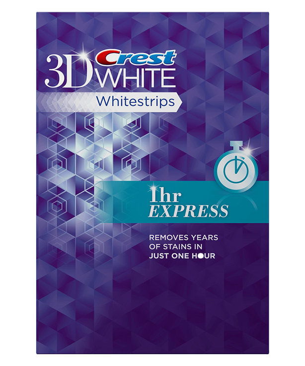 क्रेस्ट 3D White 3d Whitestrips 1 Hour Express 