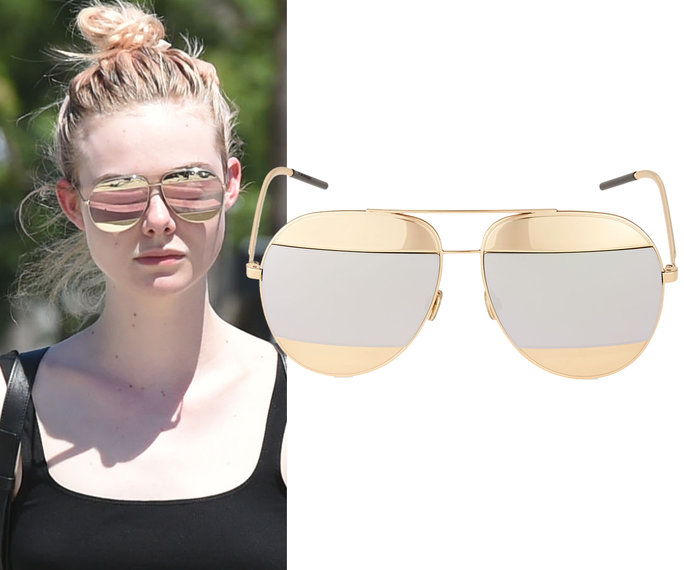 एली Fanning in Dior sunglasses