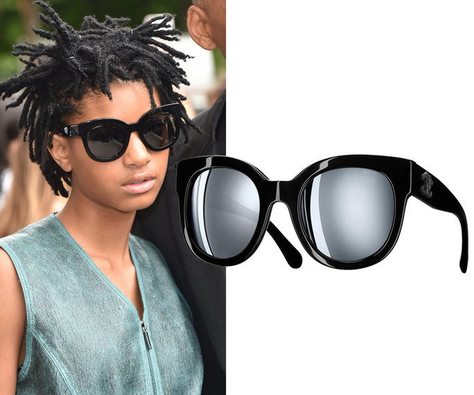 विलो Smith in Chanel sunglasses